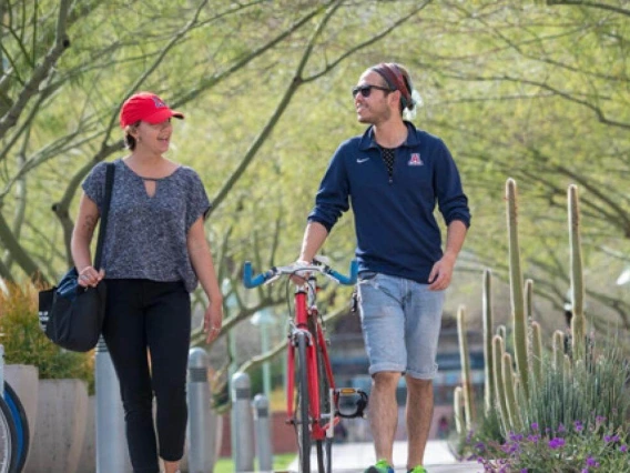 Students on campus